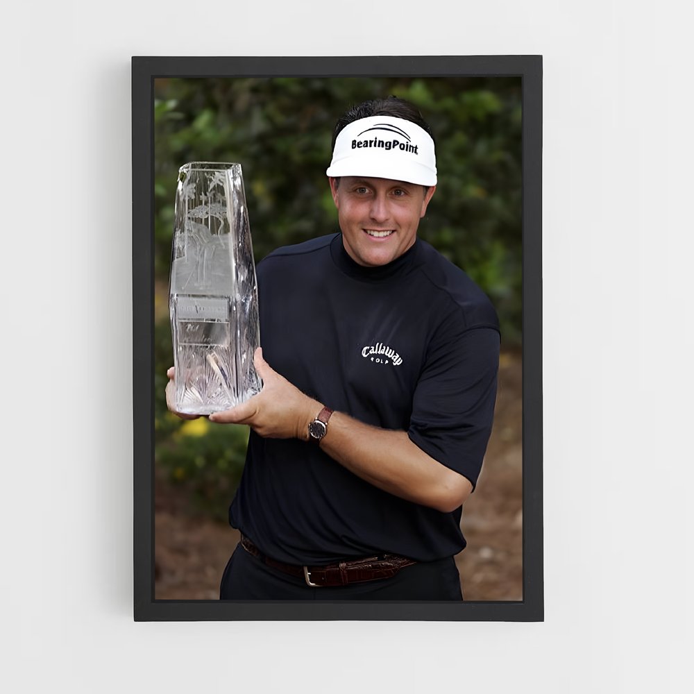 Poster Phil mickelson trophée – affiche Golf (vue 2)